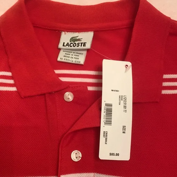 Brand new Lacoste men T-shirt Polo style with short sleeve. - Picture 2 of 4
